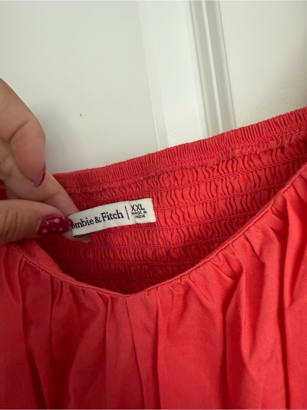 Abercrombie & Fitch Red Ruffle Sleeve Sundress - Picture 2 of 2